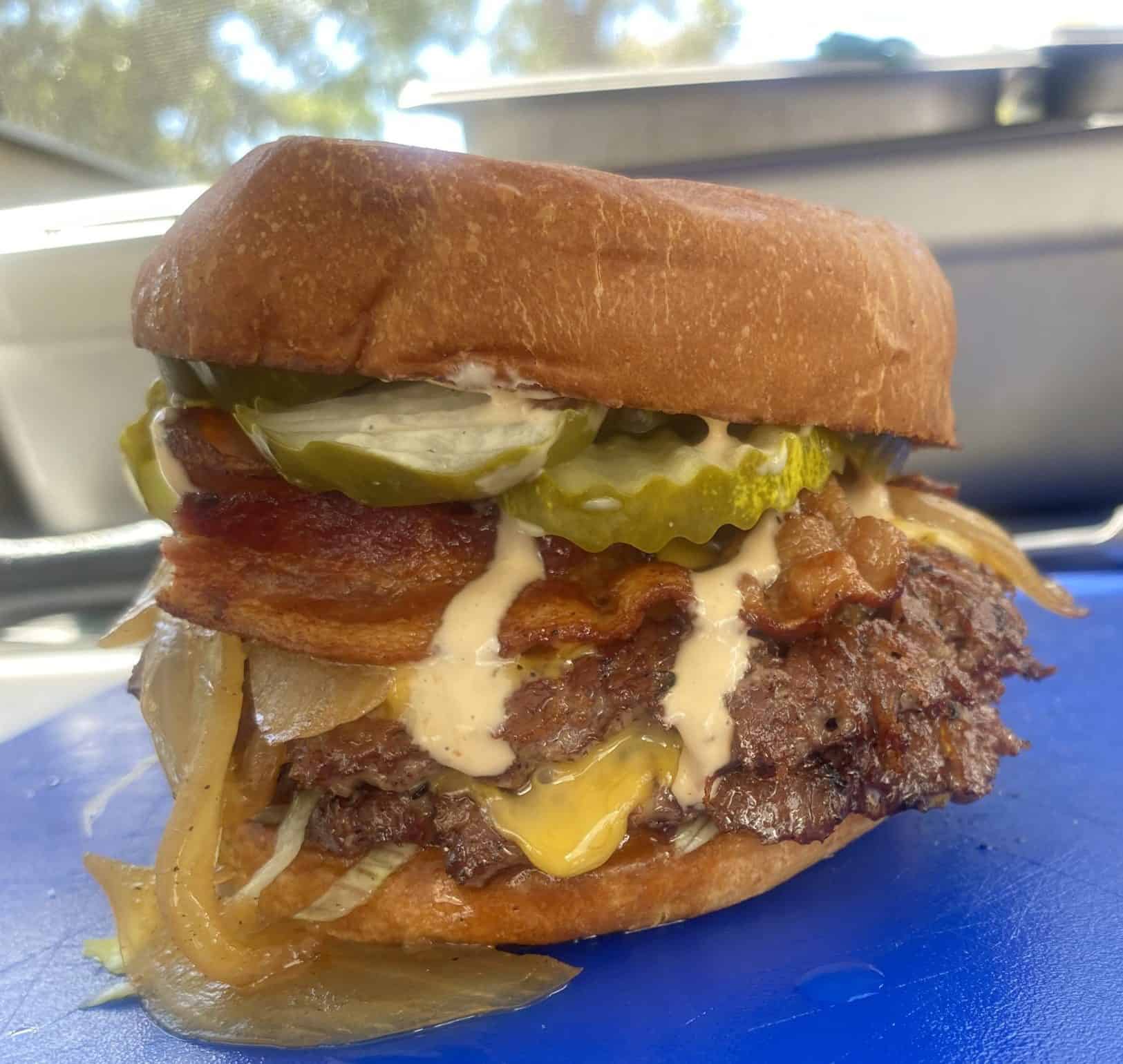 Double Smash with bacon