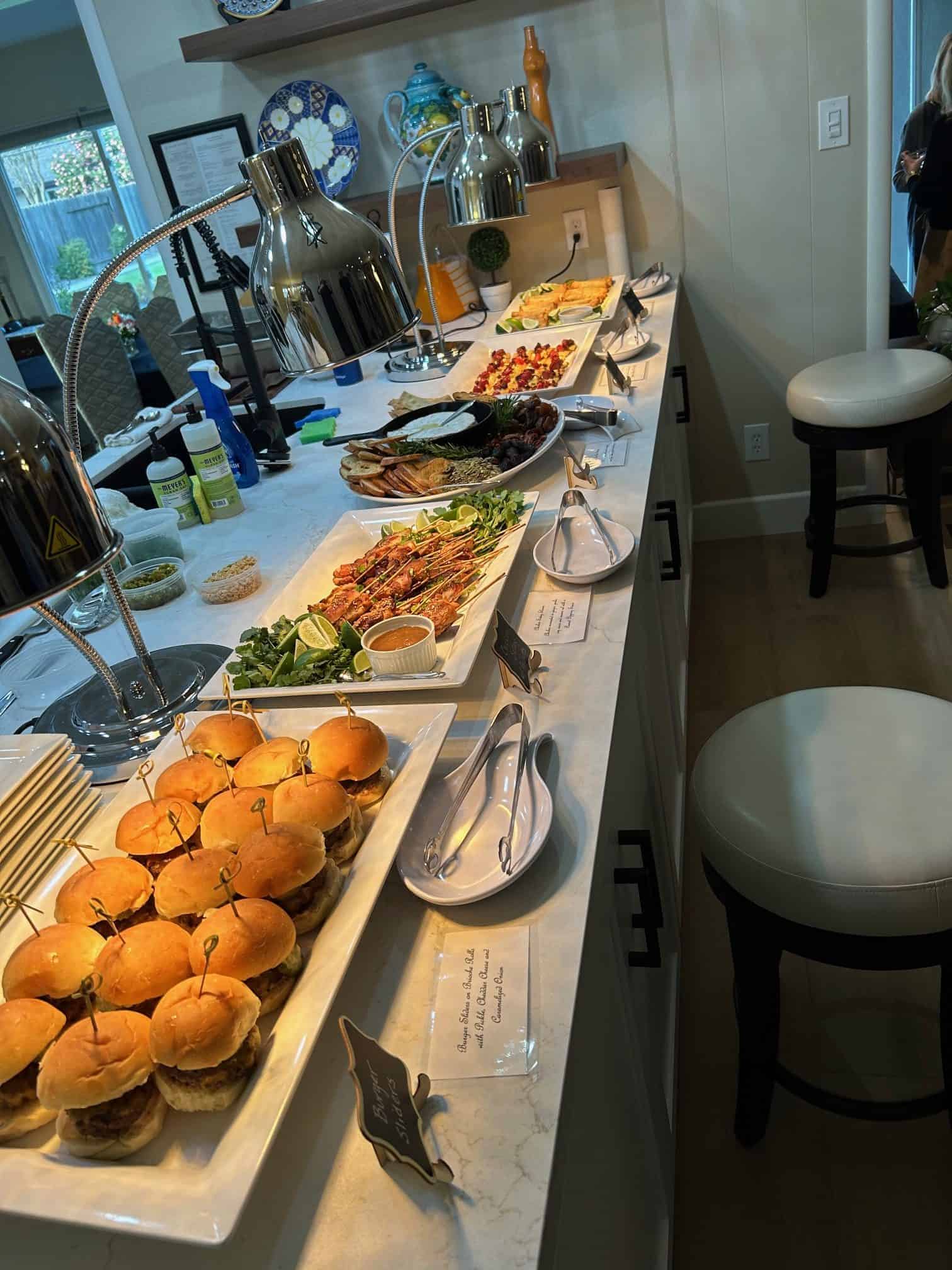 catering appetizer display